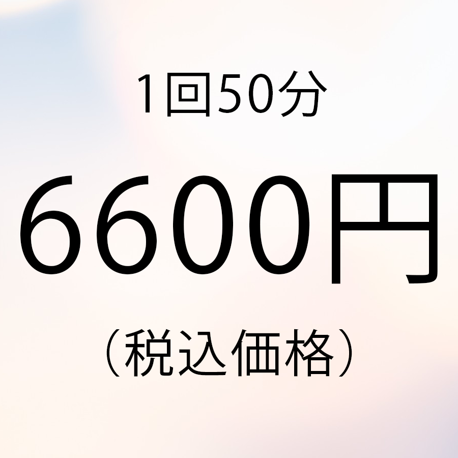 カウンセリング1回50分6600円（税込）